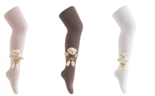 Detské balvnené pančucháče s aplikáciou plyšáka Be Snazzy