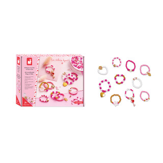 Atelier Kreatívna súprava Výroba šperkov Perlové prstene 10 ks Janod