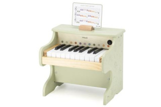 Drevené piano na batérie