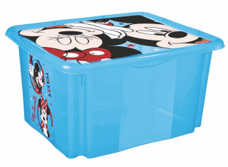 Úložný box s vekom "Mickey", Modrá 24 l