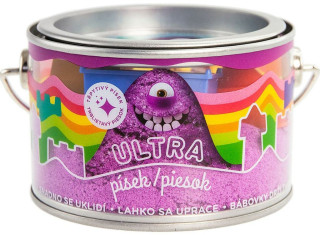 Ultra piesok s glitrami 200 g - fialový
