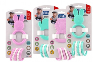 Silikónové hryzátko Zvieratko s príveskami