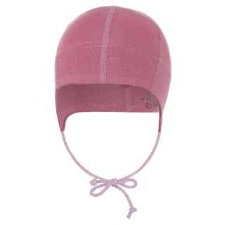 Čiapka tenká zaväzovacia plochý šev Outlast® UPF 50+ tm.staroružová