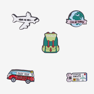 Amulety - ozdoby na topánky Amuletz Cestovný set mix Coqui