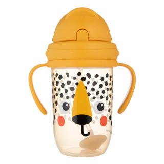 Hrnček nevylievací so slamkou a závažím BabiesBoo 270 ml Gepard Canpol babies