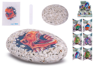 Kamienok so samolepkou dinosaura