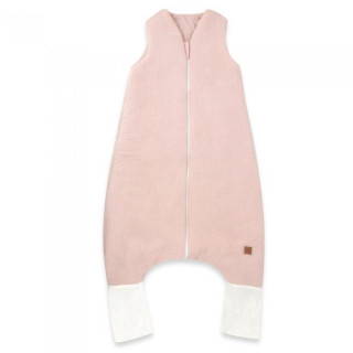 Mušelínový spací vak so zahŕňacími nohavičkami - púdrovo ružový Baby Nellys
