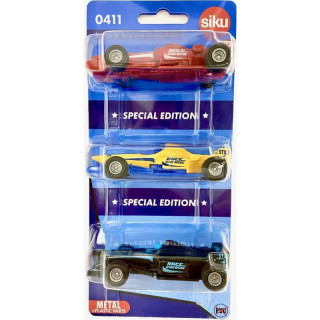 SIKU Blister set - závodní formule set, 3 ks