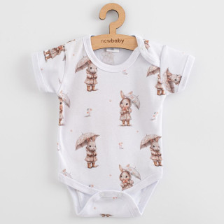 Dojčenské body s krátkym rukávom bunny New Baby For Babies