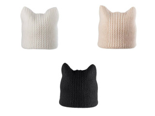 Dámska/dievčenská zimná čiapka s vlnou z angorského králika