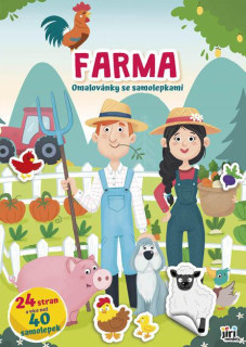 Omaľovánky so samolepkami - Farma