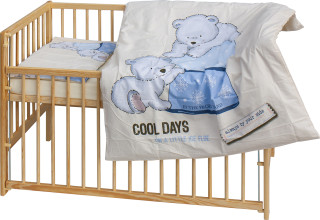 Detská postieľka s kompletnou výbavou 120 x 60 cm Scarlett Bary