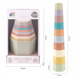 Tégliky stohovacie šesťhranné 37,3 cm