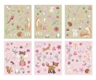 Sada so samolepkami Little Fairy Garden