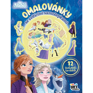 Omaľovánky so svietiacimi samolepkami Ľadové kráľovstvo