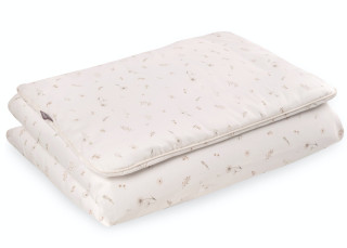 Detské obliečky do postieľky 100 x 135 cm bavlnený satén Drobné kvety Infantilo