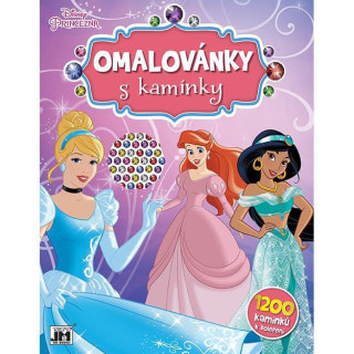 Omaľovánky s kamienkami Disney Princezné
