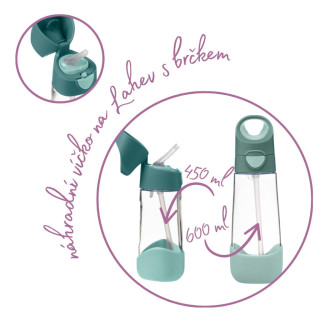 Náhradné viečko pre Fľašu na pitie so slamkou b.box