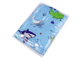 Detská pláštenka s obrázkami modrá ryba