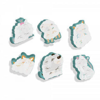 Vodolepky umývanie zvieratiek, 6 ks