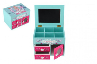 Skrinka šperkovnica Princess 3 zásuvky