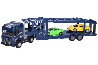 Auto kovové ťahač s autami na zotrvačník set 42 cm