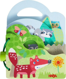 Drevená kniha pre najmenších Lesné zvieratká Haba