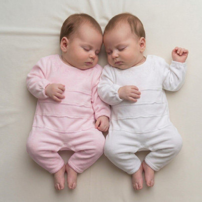 Bavlnená kombinéza Voda biela Baby Service