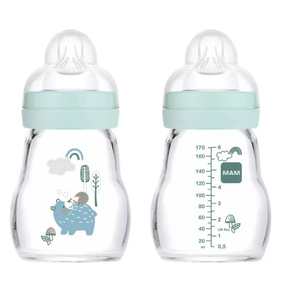 Detská sklenená fľaša 170 ml Feel Good MAM 0+