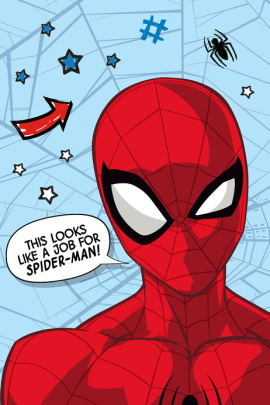 Detský froté uterák do škôlky Spider-man 30 × 50 cm