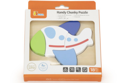 Drevené puzzle pre najmenších - lietadlo