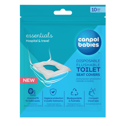 Hygienické jednorazové WC podložky 10 ks Canpol babies