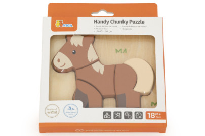 Drevené puzzle pre najmenších - koník