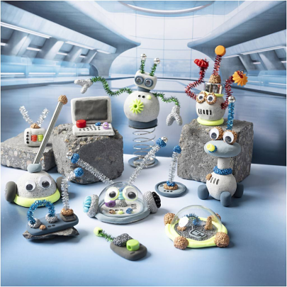 Kreatívna sada Craft Kit Modelling Robot Creativ Company