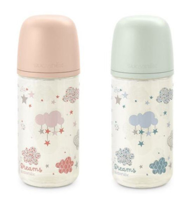 Fľaša sklo Dreams 240 ml fyziologická Sx Pro +0 SF Suavinex