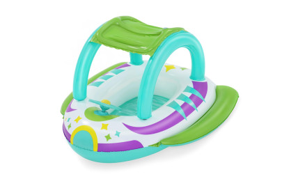 Detský nafukovací čln so strieškou Space Splash Bestway