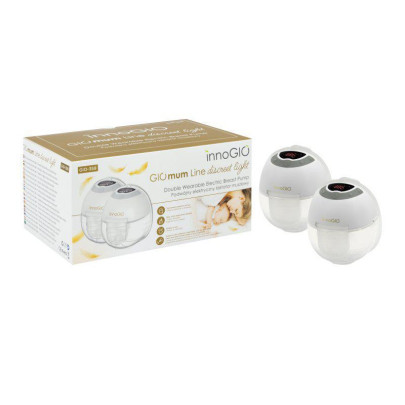 Prenosná elektrická odsávačka materského mlieka GIOmum Line Discreet Light Double innoGIO
