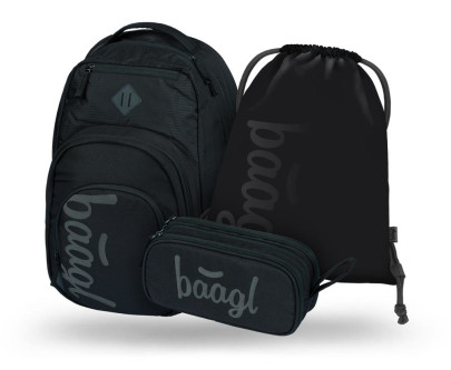 Set 3 Coolmate Black: batoh, peračník, sáčok Baagl