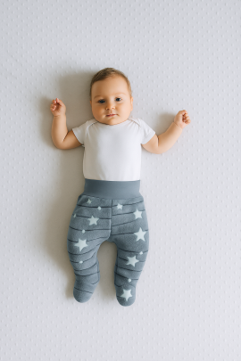 Zimné polodupačky wellsoft svietiace Baby Service šedej