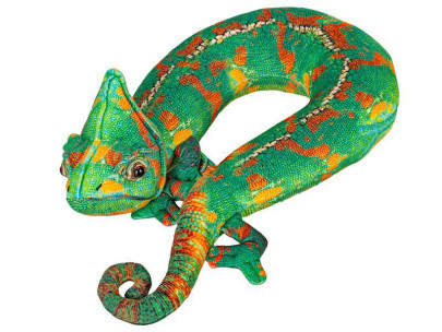 Chameleón/vankúš cestovný plyšový 50 cm 0 m+