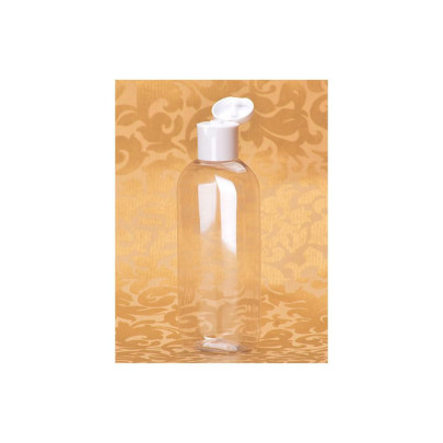 Plastová fľaštička s odklápacím uzáverom číra,100 ml