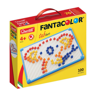 Mozaika Fantacolor Tab Basic mix 10 mm - 100 ks Quercetti