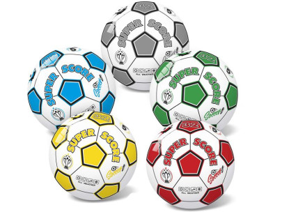 Lopta 23cm futbalová 5farebn 10m+ v sieťke