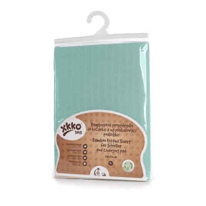 Bambusové prestieradlo s gumou KIKKO 50x70 cm