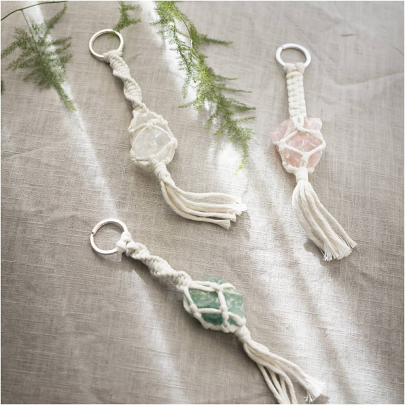 Kreatívna sada Mini Craft Kit Macramé Key Rings Creativ Company