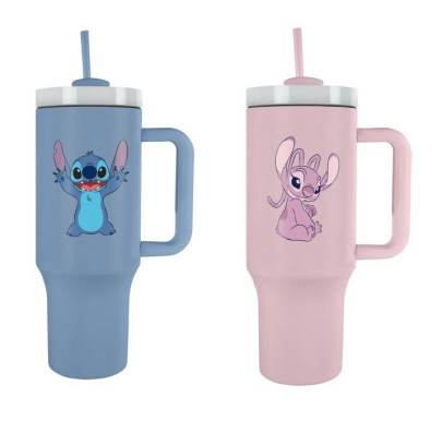 Lilo a Stitch cestovný hrnček so slamkou 1 200 ml