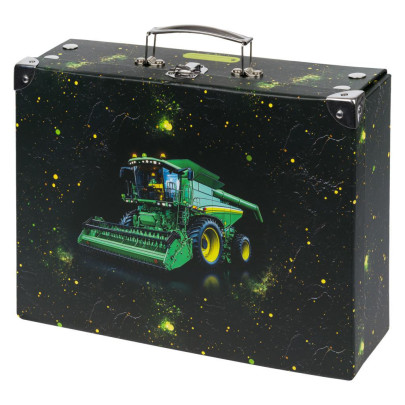Skladací školský kufrík Traktor s kovaním Baagl