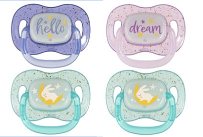 Cumlík svietiaci silikónový symetrický Nightglow Canpol babies 0 - 6 m 2 ks