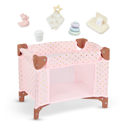 Postieľka pre bábiku s doplnkami LullaBaby