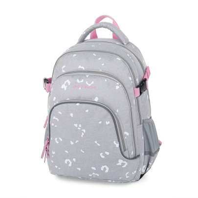 Študentský batoh Oxy Scooler Grey geometric OxyBag